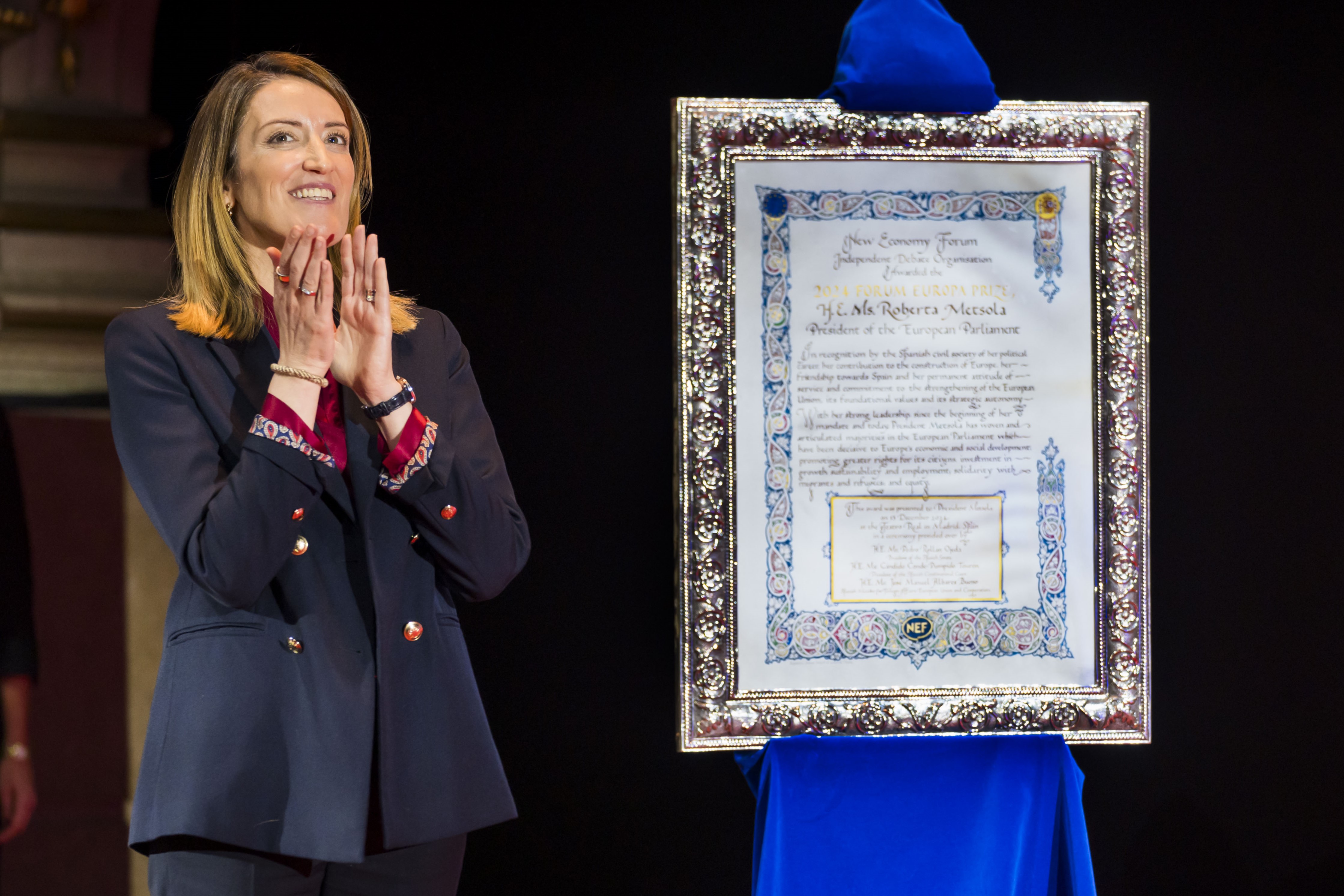 H.E. Ms. Roberta Metsola, President of the European Parliament