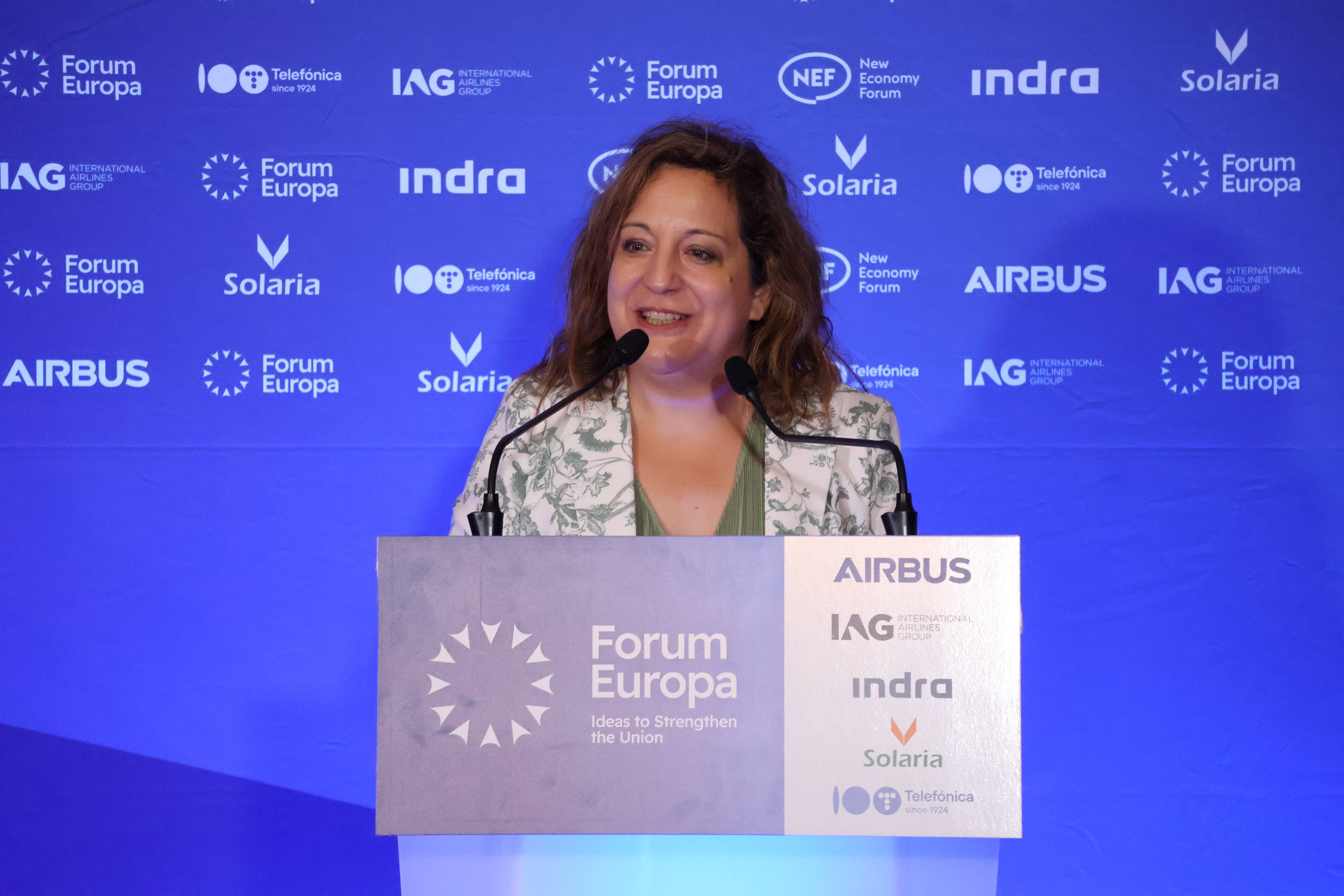 Ms. Iratxe García Pérez, President of the S&D Group in the European Parliament, at the Forum Europa