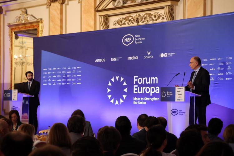 Mr. Enrico Letta at the Forum Europa